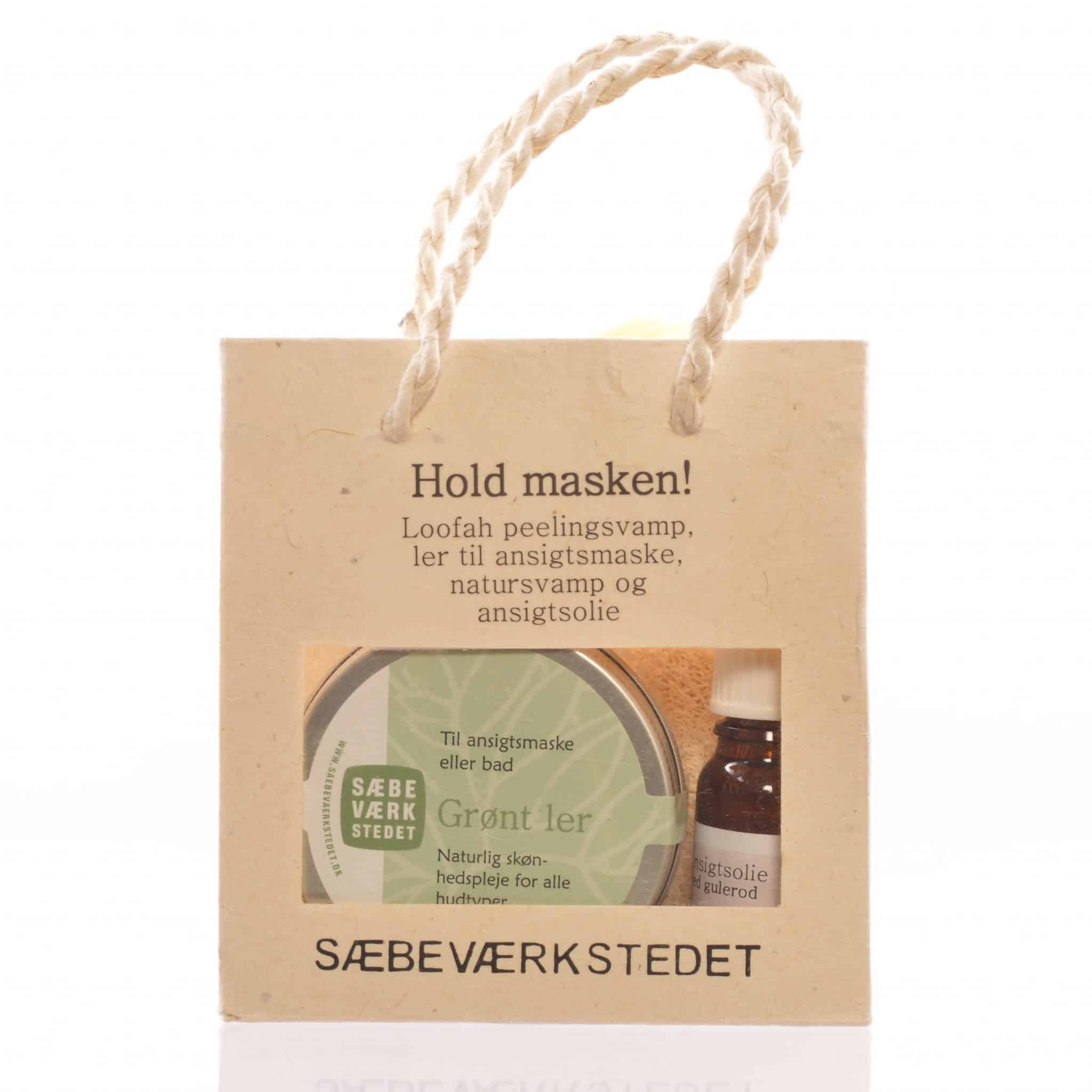 910 Gavepose Hold masken grøn Hold-masken